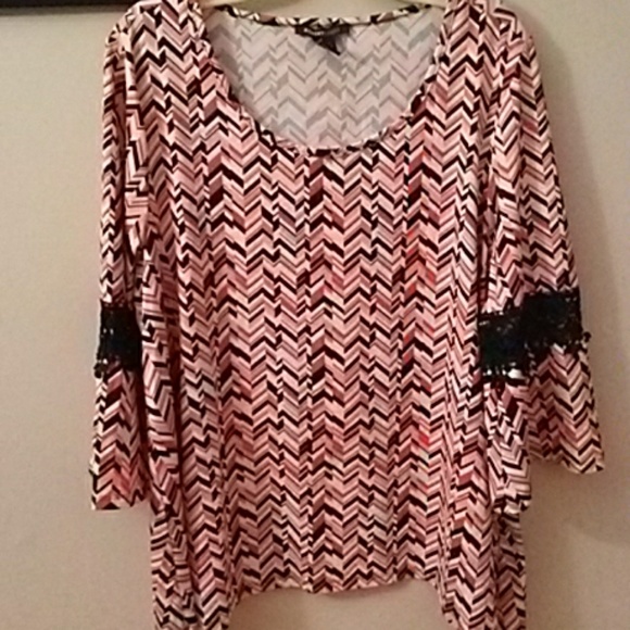 Robert Louis Tops - Lacey Boho blouse NWOT